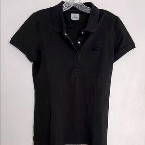 Lacoste Women's Black Polo Shirt